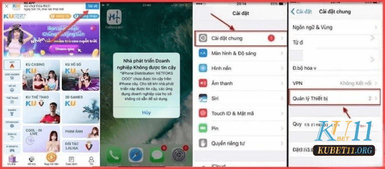 Tải Ku Kubet trên điện thoại iOS